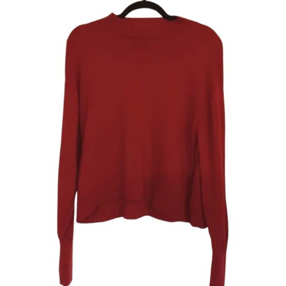 Everlane wool mock neck cropped sweater